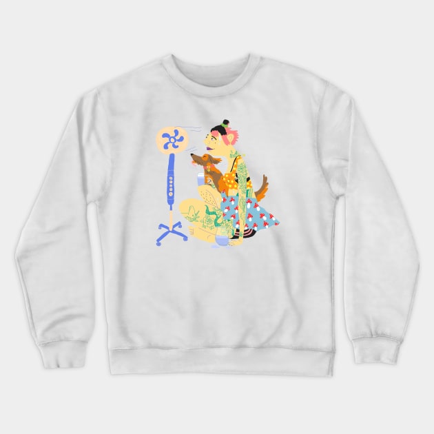 Heat wave Crewneck Sweatshirt by ezrawsmith